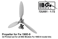 IBG Models U7251 Propeller for Fw 190D-9 (3D-Printed) 1/72
