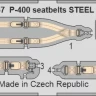 Eduard FE1567 P-400 seatbelts STEEL (ARMA H.) 1/48