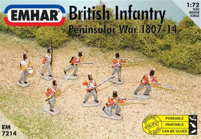 Emhar EM7214 British Infantry Peninsular War - Napoleonic 1/72