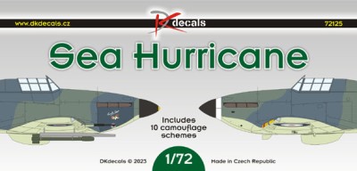 Dk Decals 72125 Sea Hurricane (10x camo) 1/72