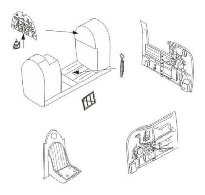 CMK 7194 Spitfire Mk. IX - Interior set for Airf. 1/72
