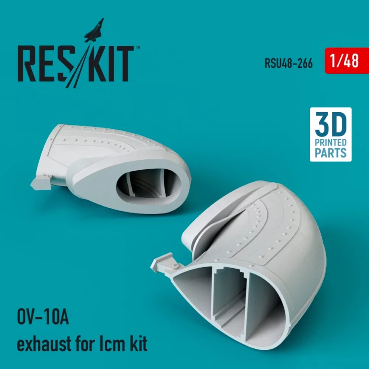 Reskit RSU48-266 OV-10A exhaust (ICM) 3D-Print 1/48