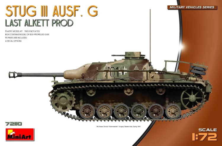 Miniart 72110 StuG III Ausf. G Last Alkett Prod (6x camo) 1/72