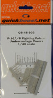 Quickboost QB48 903 F-16A/B Fighting Falcon undercar.covers (HAS) 1/48