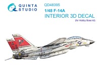 Quinta studio QD48395 F-14A (Hobby Boss) 3D Декаль интерьера кабины 1/48