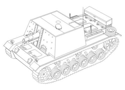 CMK 2016 Pz. kpfw. III SIG 33 - conversion set for REV 1/72