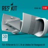 Reskit U48368 F/A-18 Hornet (A, B, C, D) air intakes (HAS) 1/48