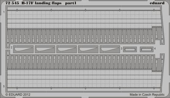 Eduard 72545 B-17F landing flaps