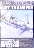 HGW 248030 STENCILS Messerschmitt Bf 109 1/48