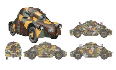 CMK RA052 Е koda PA.II Turtle Czechoslovak Armoured Car 1/35