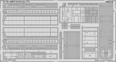 Eduard 72748 SET TBM-3 bomb bay (HOBBYB) 1/72