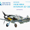 Quinta studio QD32029 Bf 109G-6 (для модели Revell) 3D декаль интерьера кабины 1/32