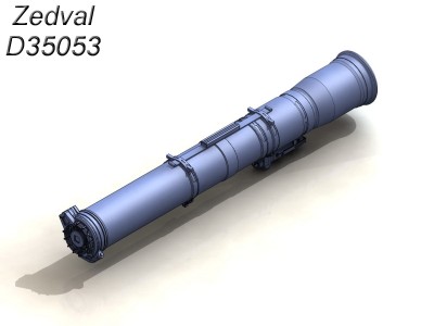 Zedval D35053 Контейнер ПТУР 9М113 «Конкурс».,для установки на ПУ 1/35