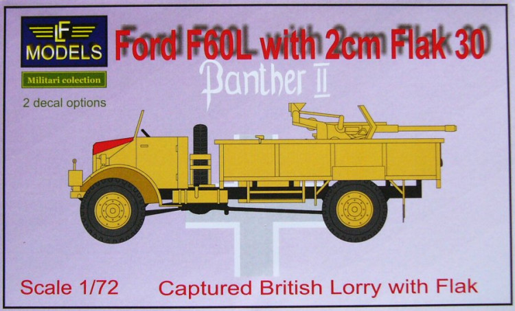 LF Model 75002 Ford F60L with 2cm Flak 30 1/72