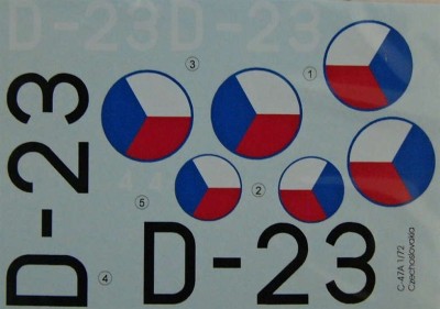 LF Model C72108 Decals C-47A over Czechoslovakia (ITAL) 1/72