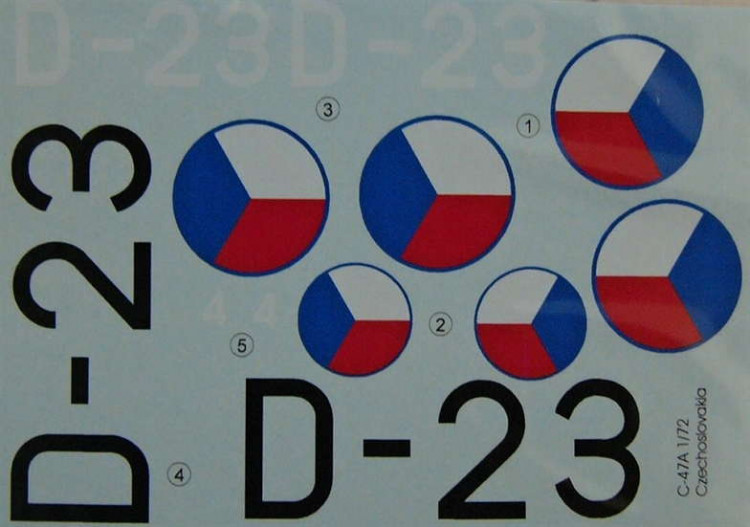 LF Model C72108 Decals C-47A over Czechoslovakia (ITAL) 1/72
