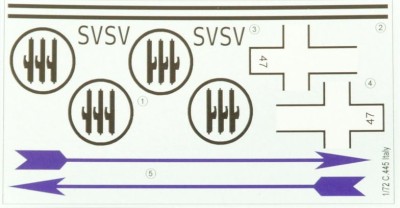 LF Model C72208 Decals Caudron C.445 Goeland over Italy (RS) 1/72