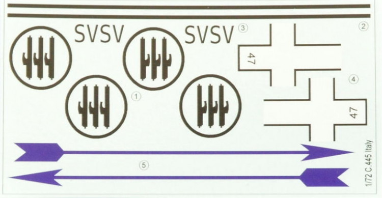 LF Model C72208 Decals Caudron C.445 Goeland over Italy (RS) 1/72