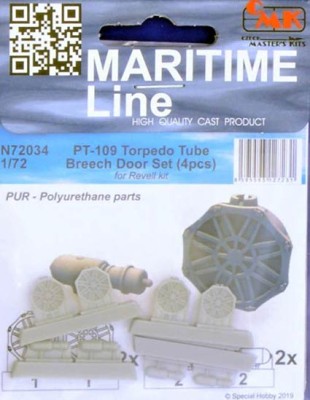 CMK N72034 PT-109 Torpedo Tube Breech Door Set (4 pcs.) 1/72