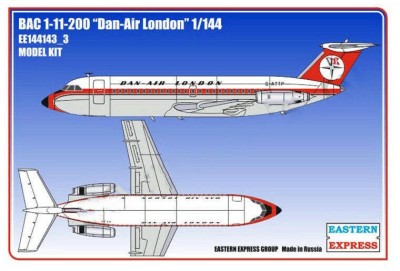 Восточный Экспресс 144143-3 BAC 1-11-200 DAN-AIR LONDON (Limited Edition) 1/144