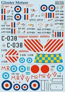 Print Scale 72-233 Gloster Meteor 1/72