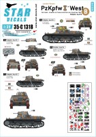 Star Decals 35-C1318 Pz.Kpfw.I in the West. Pz.Kpfw.I Ausf.B. Fall Gelb - Invasion of France and the Low Countries 1940. VIEW 1/35