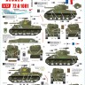 Star Decals 72-A1081 French M4A2 Sherman. M4A2 in 1944-45. From Normandy to Paris 1/72