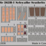 Eduard 32618 Me 262B-1 Schwalbe Seatbelts TRU