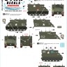 Star Decals 72-A1185 US M113 in Vietnam # 3.M577A1 Command Post Carrier.1/17th Cavalry, 1/5th Mech Infantry, 1/50th Mech Infantry 1/72