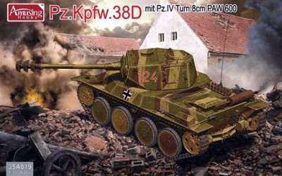Amusing Hobby 35A019 PzKpfw 38D mit Pz.IV Tum 8cm PAW 600 1/35