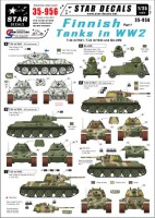 Star Decals STAR35956 Finnish Tanks in WW2. Soviet T-34 m/1941, Soviet T-34 m/1943 and Soviet BA-20M Armoured Car 1/35