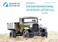 Quinta studio QD35015 ГАЗ-АА/ААА (для любых моделей) 3D Декаль интерьера кабины 1/35