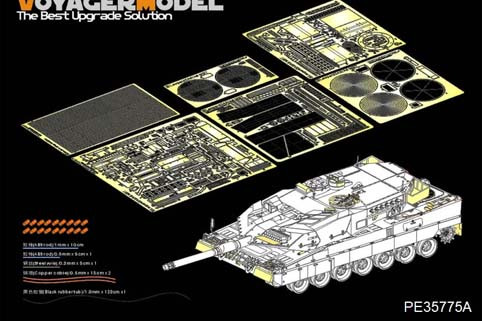 Voyager Model PE35775A Modern German Leopard 2A5 Basic (TAMIYA 35242) 1/35