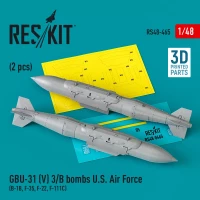 Reskit 48465 GBU-31 (V) 3/B bombs U.S. Airce (2 pcs.) 1/48