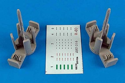 Aerobonus 480016 R-60 (AA-8 Aphid) air-to-air misiles 1/48