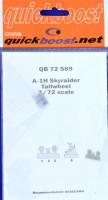 Quickboost QB72 569 A-1H Skyraider tailwheel (HAS) 1/72