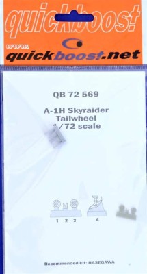 QuickBoost QB72569 A-1H Skyraider tailwheel (HAS) 1/72