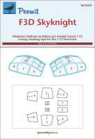 Peewit PW-M72070 1/72 Canopy mask F3D Skyknight (SWORD)