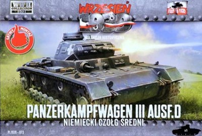 First To Fight FTF-72073 Panzerkampfwagen III Ausf.D 1/72