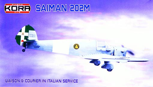Kora Model KPK72086 Saiman 202M Liaison & Courier Italian Service 1/72