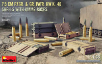 Miniart 35381 75-мм германские ящики со снарядами 1/35