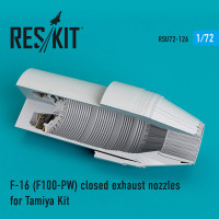Reskit RSU72-0126 F-16 (F100-PW) closed exhaust nozzles for Tamiya Kit 1/72