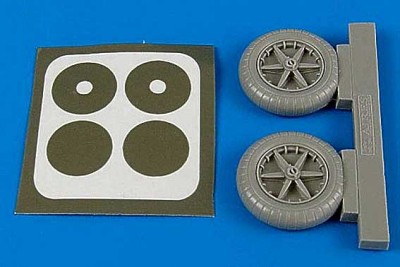 Aires 2090 Bf 109E wheels 1/32