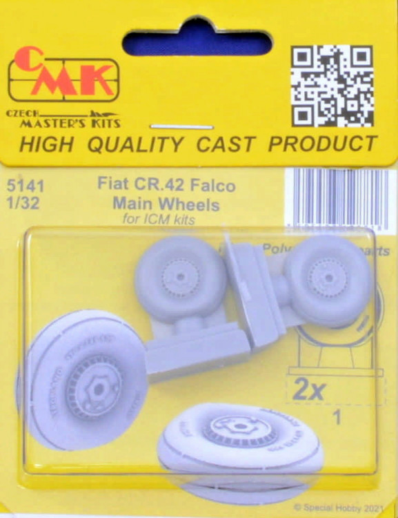 CMK 5141 Fiat CR.42 Falco - Main Wheels (ICM) 1/32