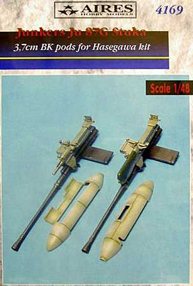 Aires 4169 Ju 87G 2 x 3,7 cm Bordkanone pods 1/48