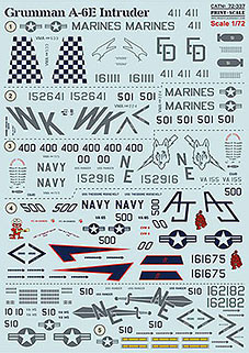 Print Scale 72-337 Grumman A-6E Intruder (wet decals) 1/72