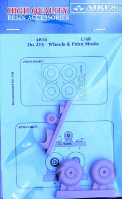 Aires 4816 Do 215 wheels &amp; paint masks (ICM) 1/48
