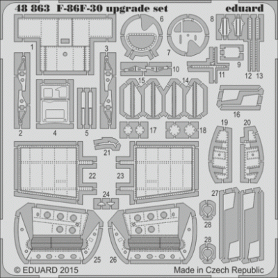 Eduard 48863 F-86F-30 upgrade set 1/48