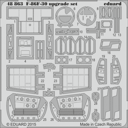 Eduard 48863 F-86F-30 upgrade set 1/48