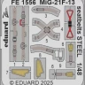 Eduard FE1556 MiG-21F-13 seatbelts STEEL (EDU) 1/48